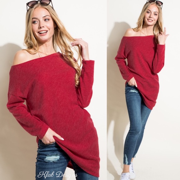 ❤️LAST 1! Asymmetric Hem One Shoulder Softest Top! - Picture 2 of 9